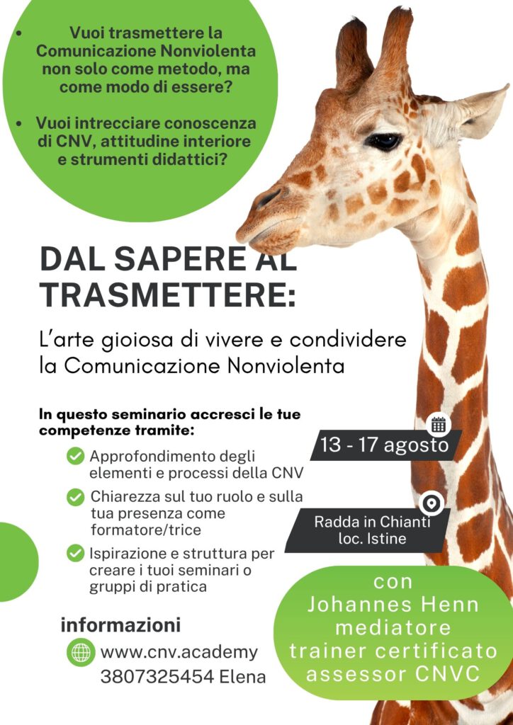 la giraffa invita al seminario: train-the-trainer
